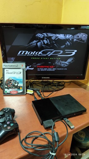 Zdjęcie oferty: Ps2 Slim 90004 + pad +8MB FMCB, 128gb usb po spa 