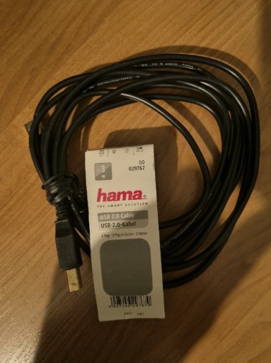 Zdjęcie oferty: Kabel drukarkowy USB 2.0 A/B 3m. Ekran Gold HAMA
