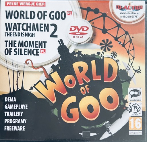 Zdjęcie oferty: Gry CD-Action DVD nr 175: World Of Goo, Watchmen 2