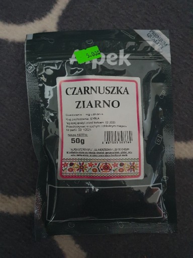 Zdjęcie oferty: Czarnuszka ziarno 50 G