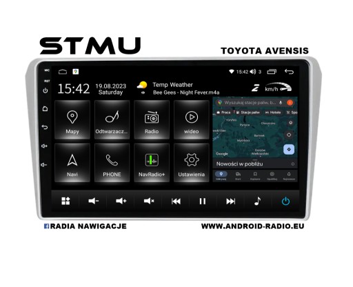 Zdjęcie oferty: Radio android 9.1" TOYOTA AVENSIS 02-08 srebrny