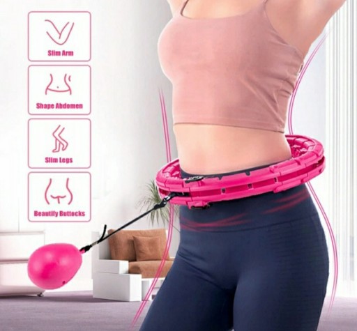 Zdjęcie oferty: Hula hop z wypustkami SMART HULA HOOP 120 cm róże 