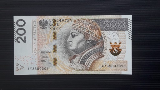 Zdjęcie oferty: 200 złotych PLN 2015 AY3580301 UNC-