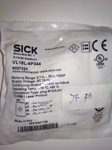 Zdjęcie oferty: Fotoprzekaźnik Sick VL18L-4P344