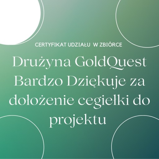 Zdjęcie oferty: Wspieram GoldQuest!