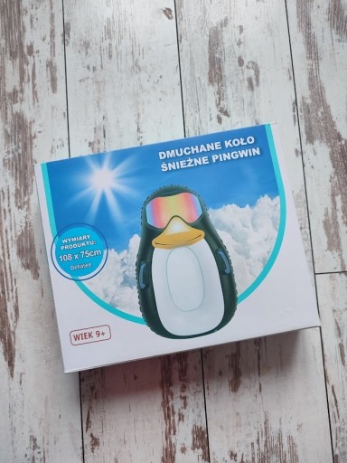 Zdjęcie oferty: Dmuchane Koło Śnieżne ślizgacz sanki Pingwin