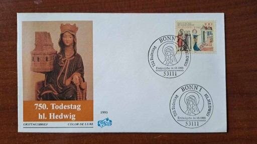 Zdjęcie oferty: Niemcy wydanie wspólne Św. Jadwiga Fi 3322 FDC