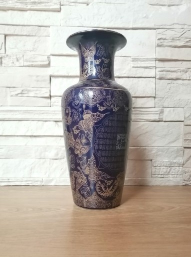 Zdjęcie oferty: Niebieski porcelanowy wazon chiński / waza chińska