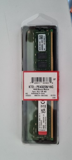 Zdjęcie oferty: Pamięć DDR4 3200 16GB ECC Kingston