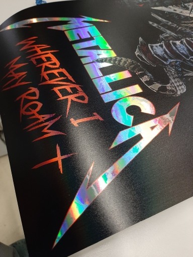 Zdjęcie oferty: Metallica Wherever I May Roam plakat holograficzny