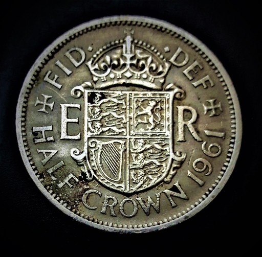 Zdjęcie oferty: HALF  CROWN ---1961---ANGLIA--  BEZ- BRITT;OMN