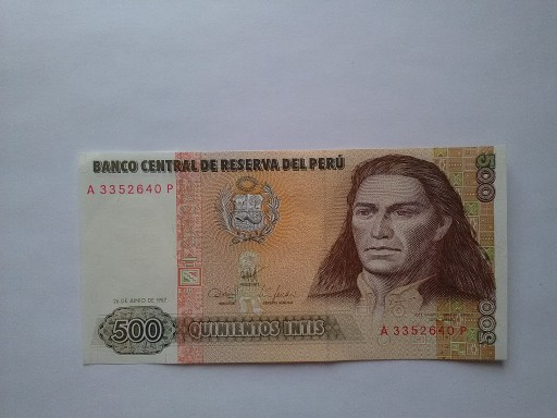 Zdjęcie oferty: Peru 500 Intis