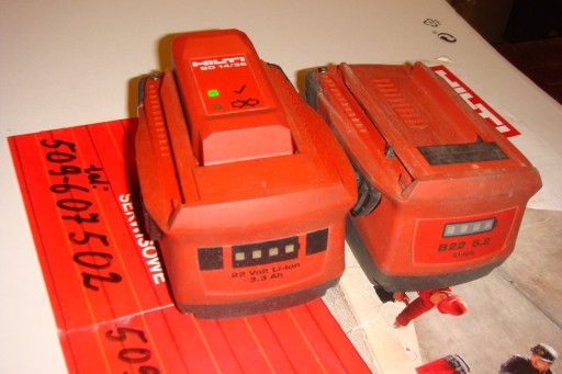 Zdjęcie oferty: HILTI BATERIA B22 2,6 3,3 5,2Ah testy Regeneracja 