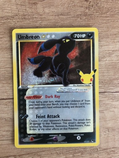 Zdjęcie oferty: Karta Pokemon Umbreon Celebrations oryginalna