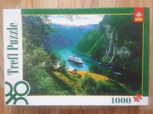 Zdjęcie oferty: Puzzle TREFL Wodospad siedem sióstr Norwegia 