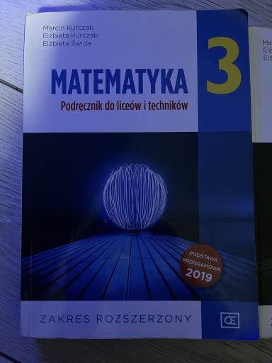 Zdjęcie oferty: Matematyka 3 podręcznik liceum technikum p.rozsz