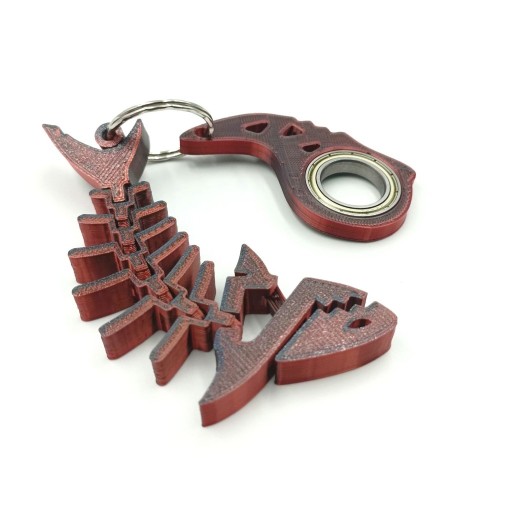 Zdjęcie oferty: Keyrambit rekinek spinner druk 3D dwukolorowy 