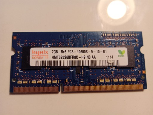 Zdjęcie oferty: 2GB DDR3 1333MHz 1Rx8 PC3-10600S-09-10-B1 Hynix