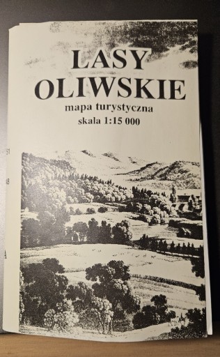 Zdjęcie oferty: Mapa LASY OLIWSKIE. PAPIEROWA. 