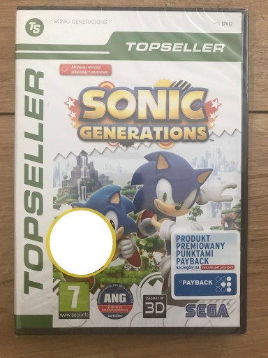 Zdjęcie oferty: Sonic Generations PC Nowa FOLIA Unikat