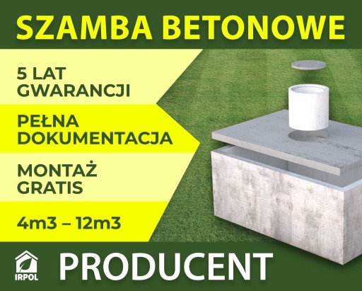 Zdjęcie oferty: SZAMBO BETONOWE 10M3 Zbiornik na szambo deszczówkę