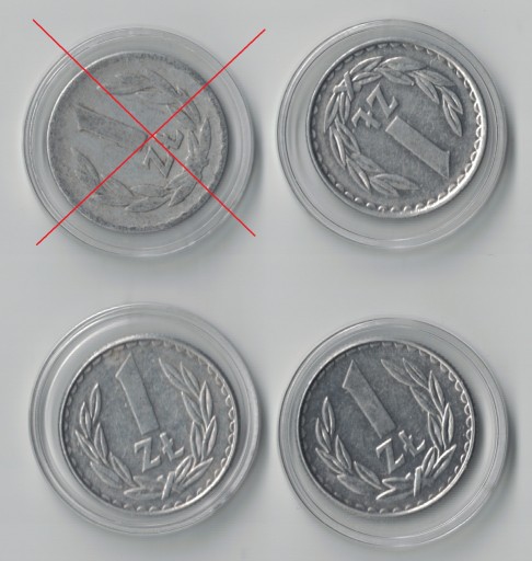 Zdjęcie oferty: Polska 1 złoty, 1986-1988, 3 szt.