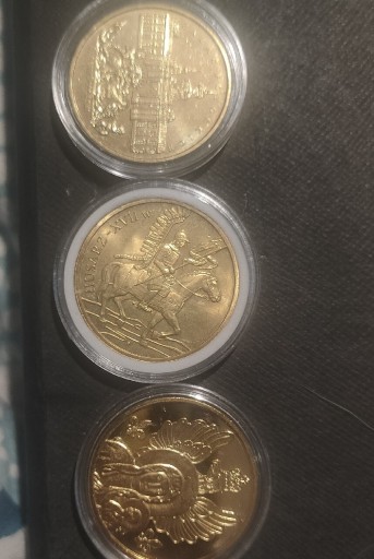 Zdjęcie oferty: Monety 2 zl pałac Potockich2 zł Husarz i Bóg Honor Ojczyzna,cena za całość 