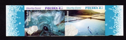 Zdjęcie oferty: Polska 2021 - Skarby Ziemi, Fi 5186-87** A Cięty