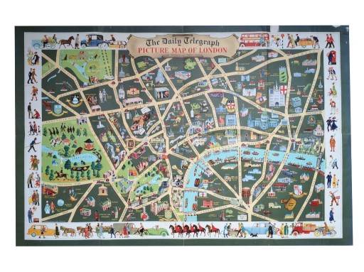 Zdjęcie oferty: The Daily Telegraph Picture map of London 1950