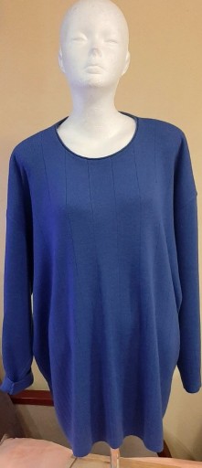 Zdjęcie oferty: niebieski damski sweter, bawełna z wełną, 48/50.