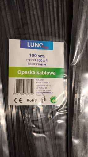 Zdjęcie oferty: OPASKI ZACISKOWE TRYTYTKI CZARNE 4x300mm 100SZT