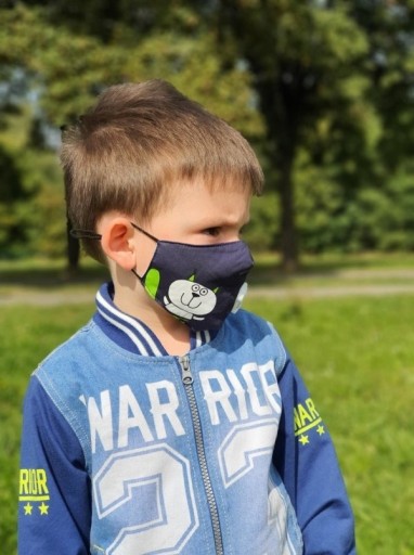 Zdjęcie oferty: Maska dla dzieci antysmogowa kotek + 2 filtry FFP2