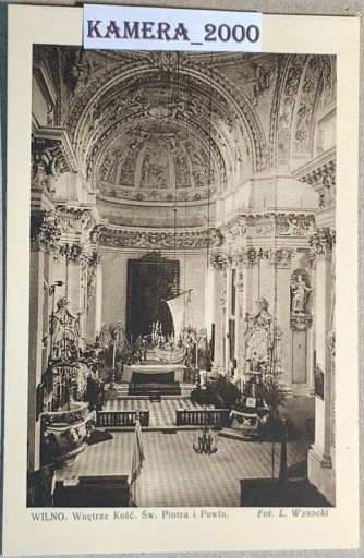 Zdjęcie oferty: 318.Wilno- Wnętrze Kościoła Św. Piotra i Pawła