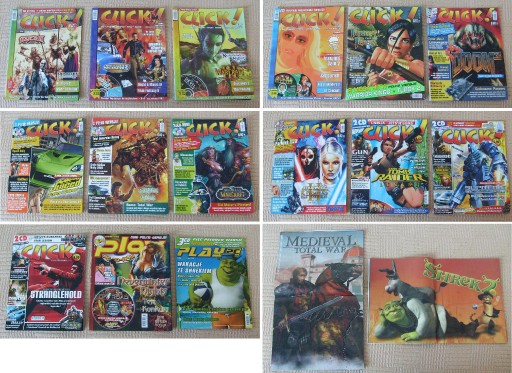 Zdjęcie oferty: Zestaw 15 czasopism CLICK + 4 plakaty - 2002-2007