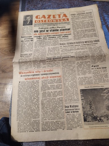 Zdjęcie oferty: Gazeta Ostrowska 1luty 1951