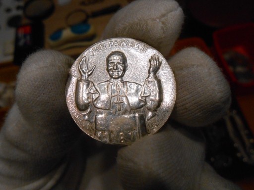 Zdjęcie oferty: Medal Jan Paweł II , medal ze srebra cały 