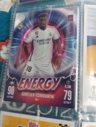 Zdjęcie oferty: Energy nr 5 Aurelien Tchouameni attax 23/24 opis 