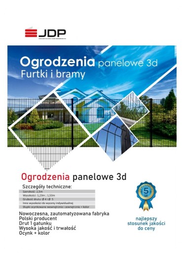 Zdjęcie oferty: Ogrodzenie panelowe 3d 1530x2500 fi 4 panel drut 