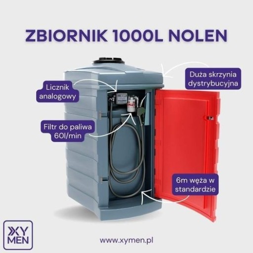 Zdjęcie oferty: Zbiornik dwupłaszczowy na olej napędowy 1000l