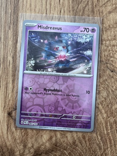 Zdjęcie oferty: Pokemon tcg misdreavus PAL087