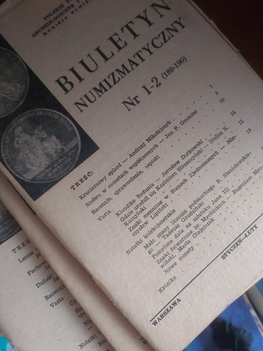 Zdjęcie oferty: BIULETYN NUMIZMATYCZNYNR 1-12 1984 rocznik