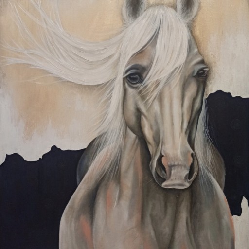 Zdjęcie oferty: Obraz ręcznie malowany koń 