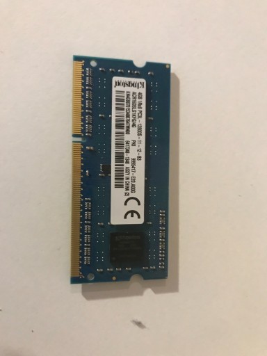 Zdjęcie oferty: Ram DDR3L 4 GB KINGSTON so-dimm laptop