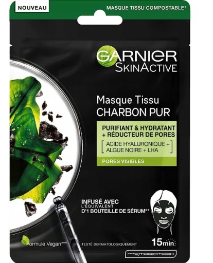 Zdjęcie oferty: Maska do twarzy Garnier Charcoal Black