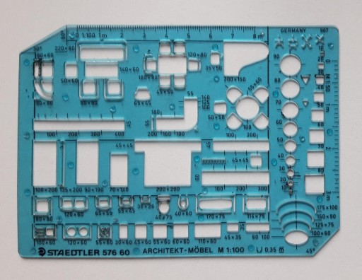 Zdjęcie oferty: szablon meble wyposażenie STAEDTLER 1:100