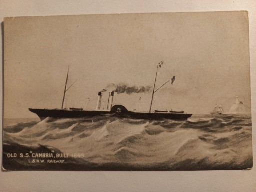 Zdjęcie oferty: Stara Pocztówka Wlk. Brytania 1904 S.S. Cambria  