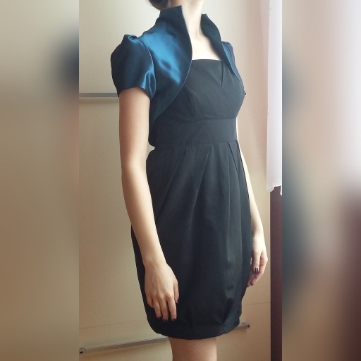 Zdjęcie oferty: Sukienka mała czarna plus bolerko, rozmiar S