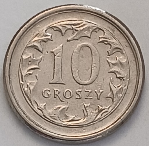 Zdjęcie oferty: 10 gr groszy 2002 r. z podwójnym rantem