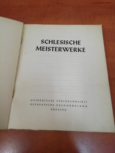 Zdjęcie oferty: Schlesische Meisterwerke Breslau 1939