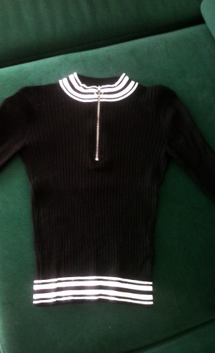 Zdjęcie oferty: Czarna bluzka, golf z suwakiem H&M rozm. XS